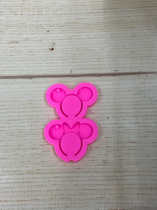 Double Mouse Keychain Mold